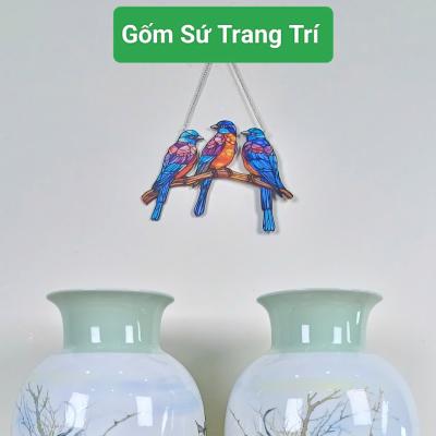 Cặp bình gà sứ đăng đối - Gà đại cát - gốm sứ trung quốc cao cấp